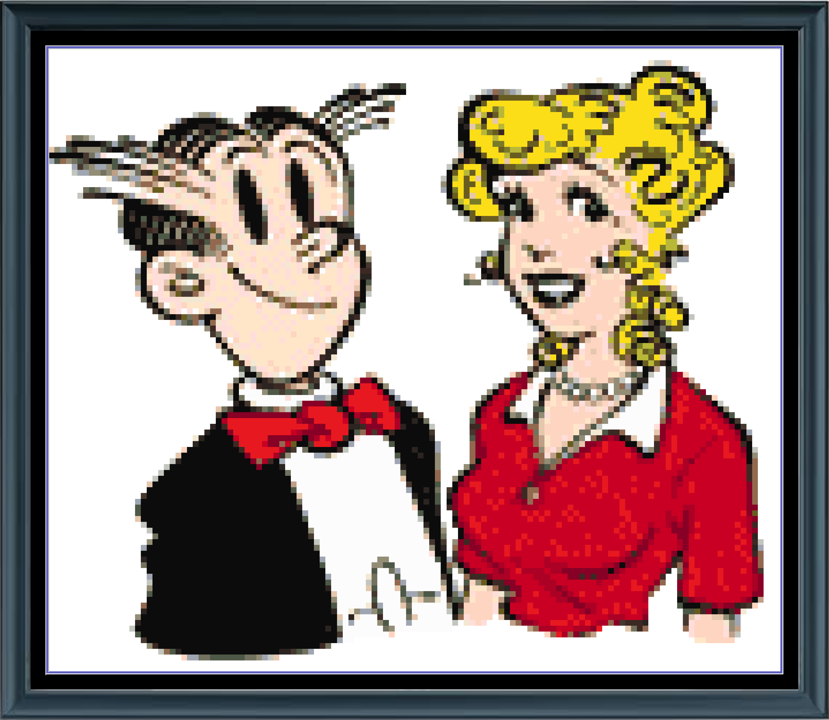 Stitching Jules Design Cross Stitch Pattern Dagwood Blondie Vintage Cartoon Counted Cross-Stitch Pattern (Digital Download)
